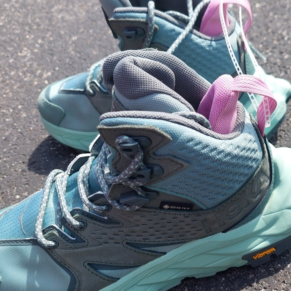 Hoka Women's Teal Athletic Shoes BOOTS Sz 7 Hoka One One Hiking - Picture 3 of 11